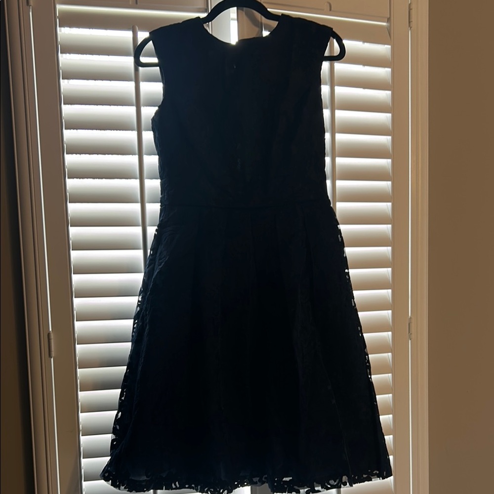 Chetta B Blue Sleeveless A-Line Midi Dress